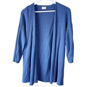 Mus & Bombon Barcelona Open Cardigan Blue‎ size xs Lenzing Viscose